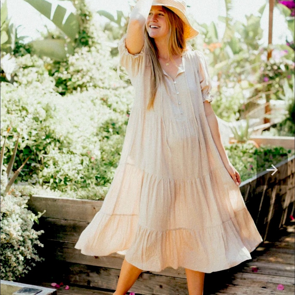 Maya Midi Dress, Blush